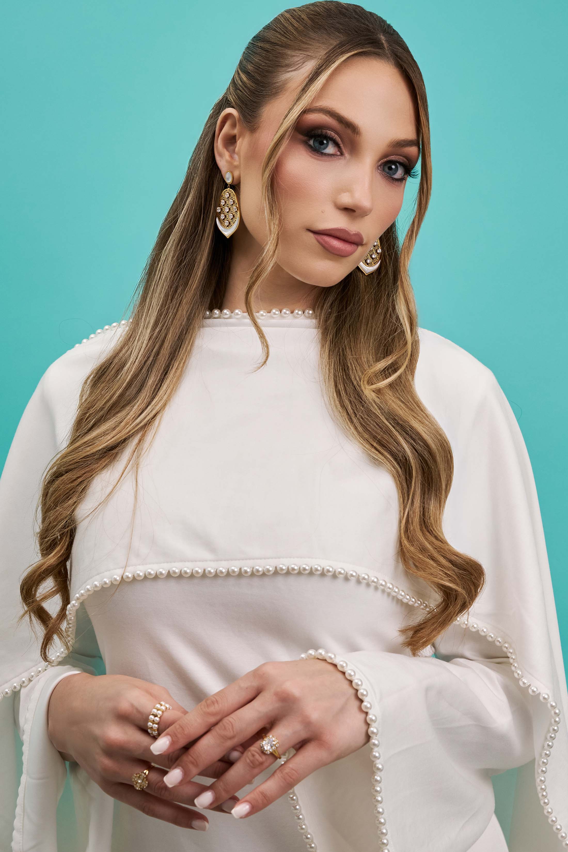 Marrakech Lattice Statement Earring Set