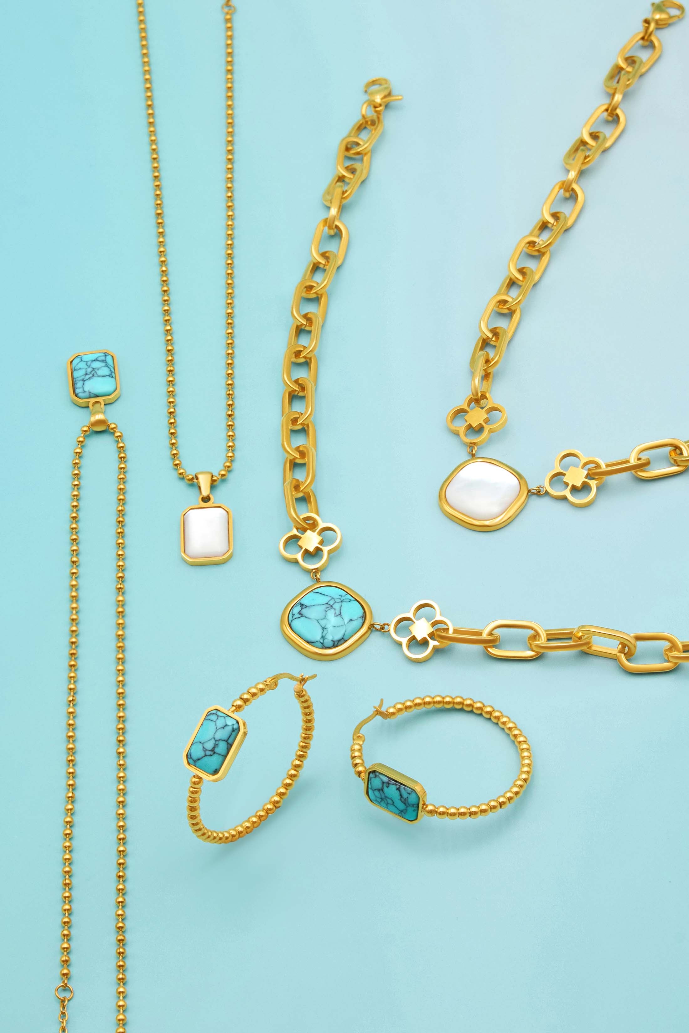 Turquoise Kasbah Stone Necklace