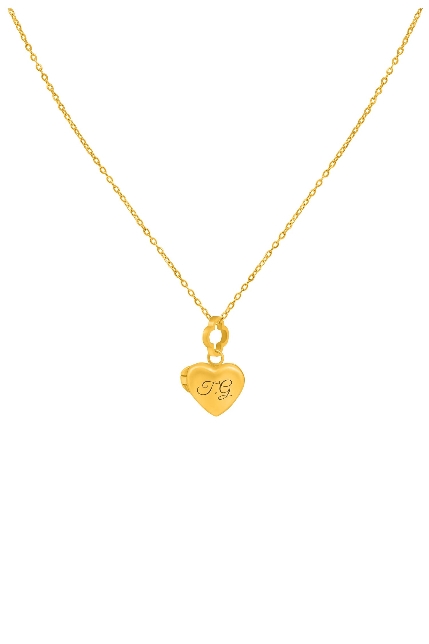 Little Heart Gold Locket Necklace