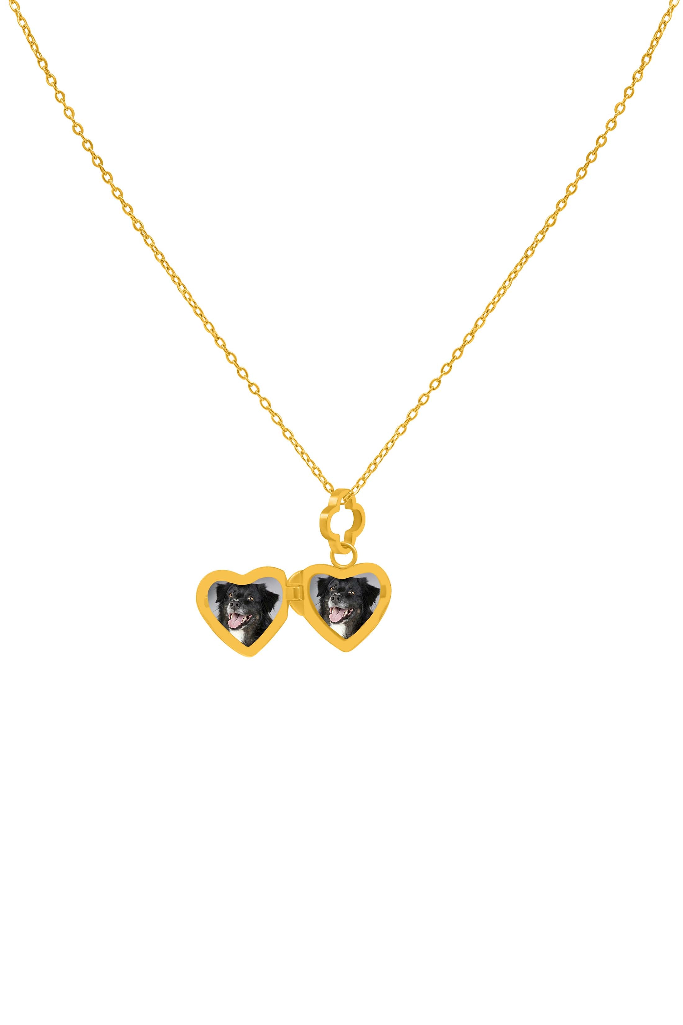 Little Heart Gold Locket Necklace