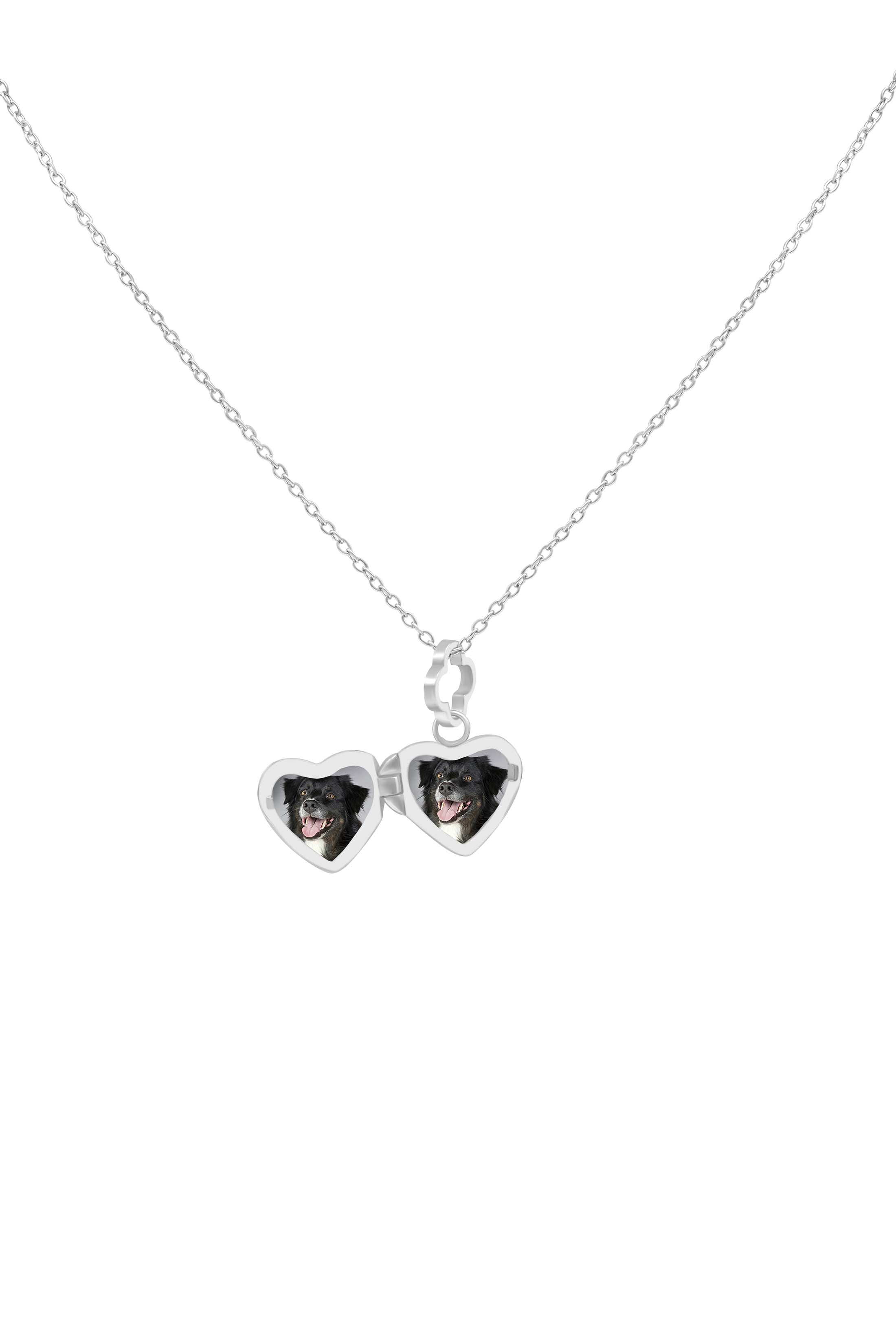 Little Heart Silver Locket Necklace