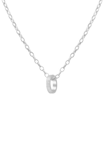 Maltese Legacy Silver Ring Pendant with Link Chain