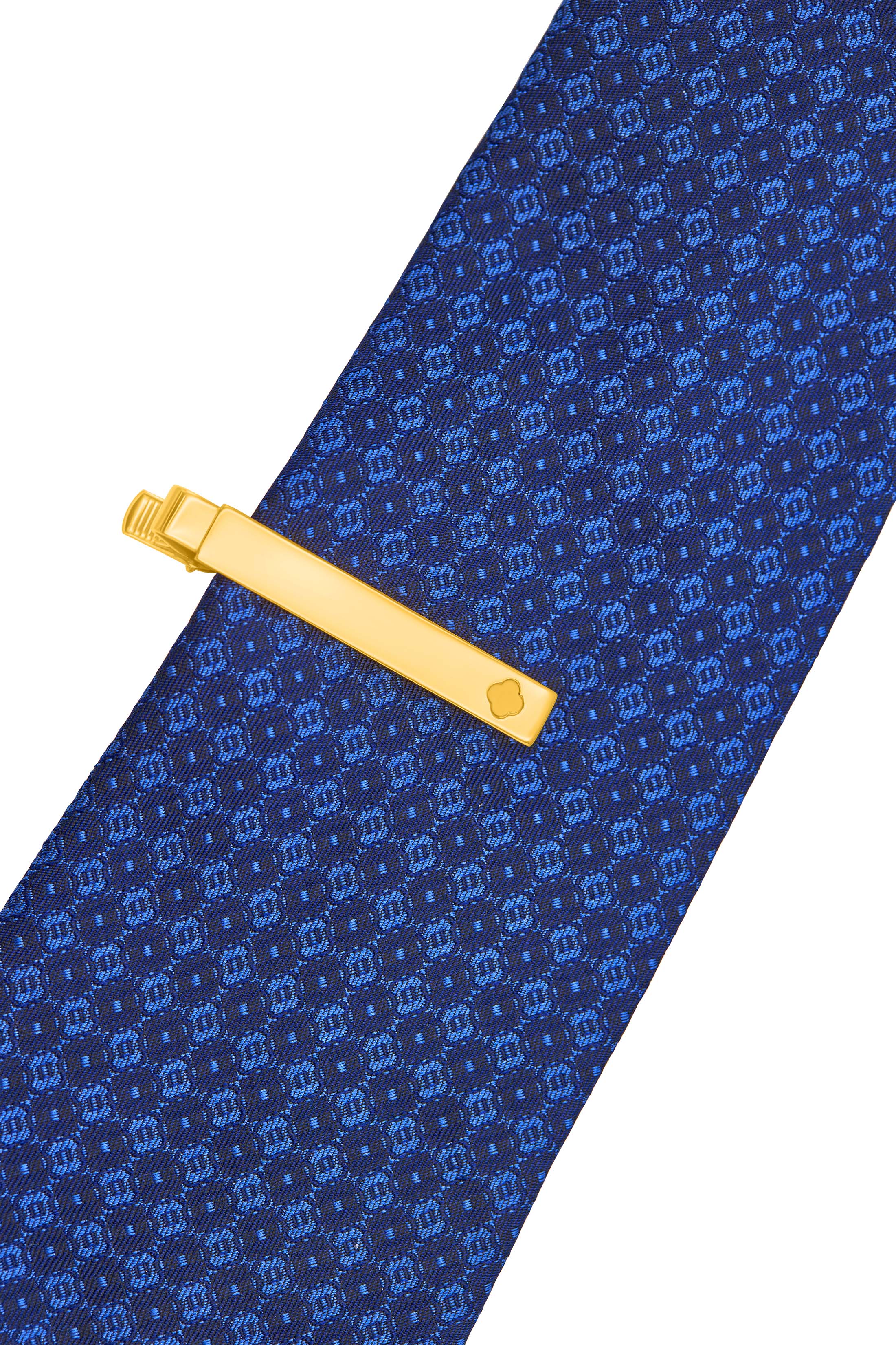 ⁠Gold Carisma Crest Tie Clip