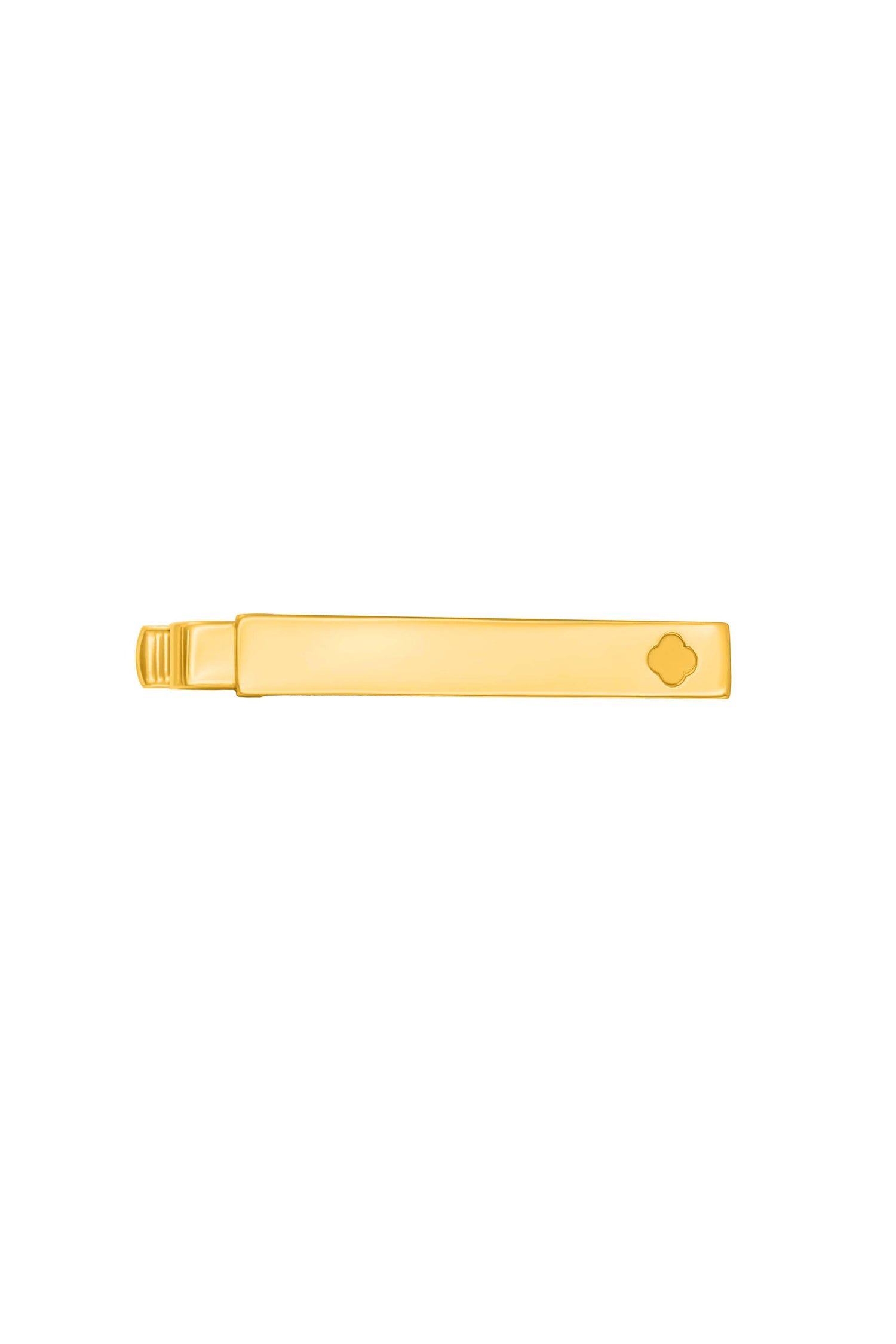 ⁠Gold Carisma Crest Tie Clip