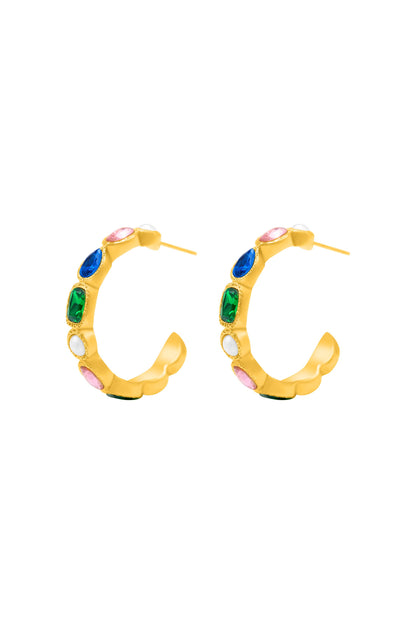Fortress Hoop Earring Set