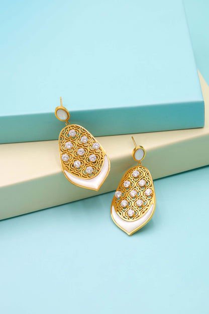 Marrakech Lattice Statement Earring Set
