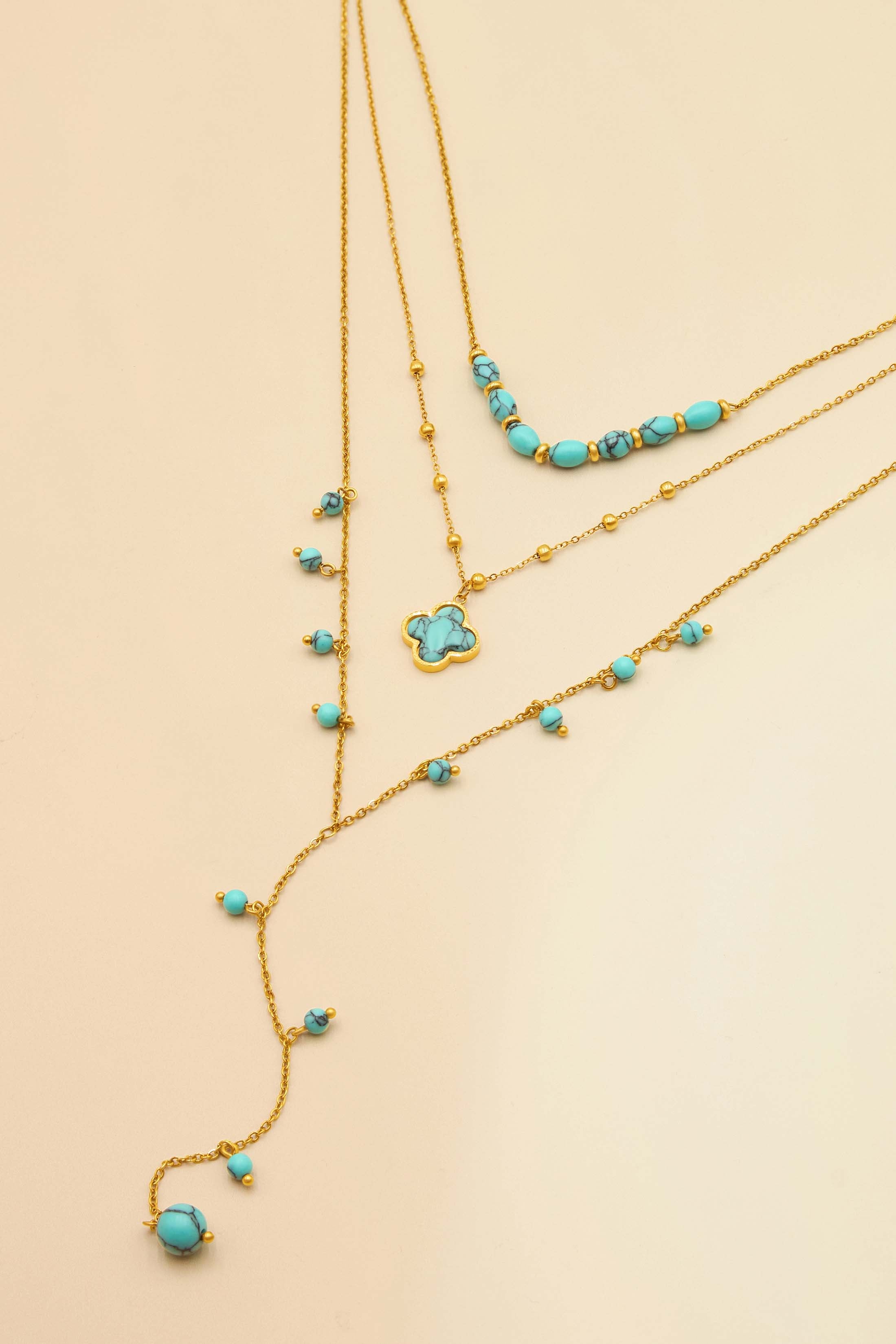 Turquoise Riad Cascade Necklace