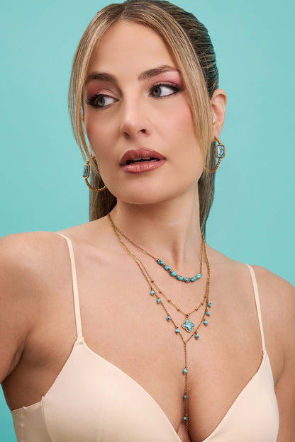 Turquoise Riad Cascade Necklace