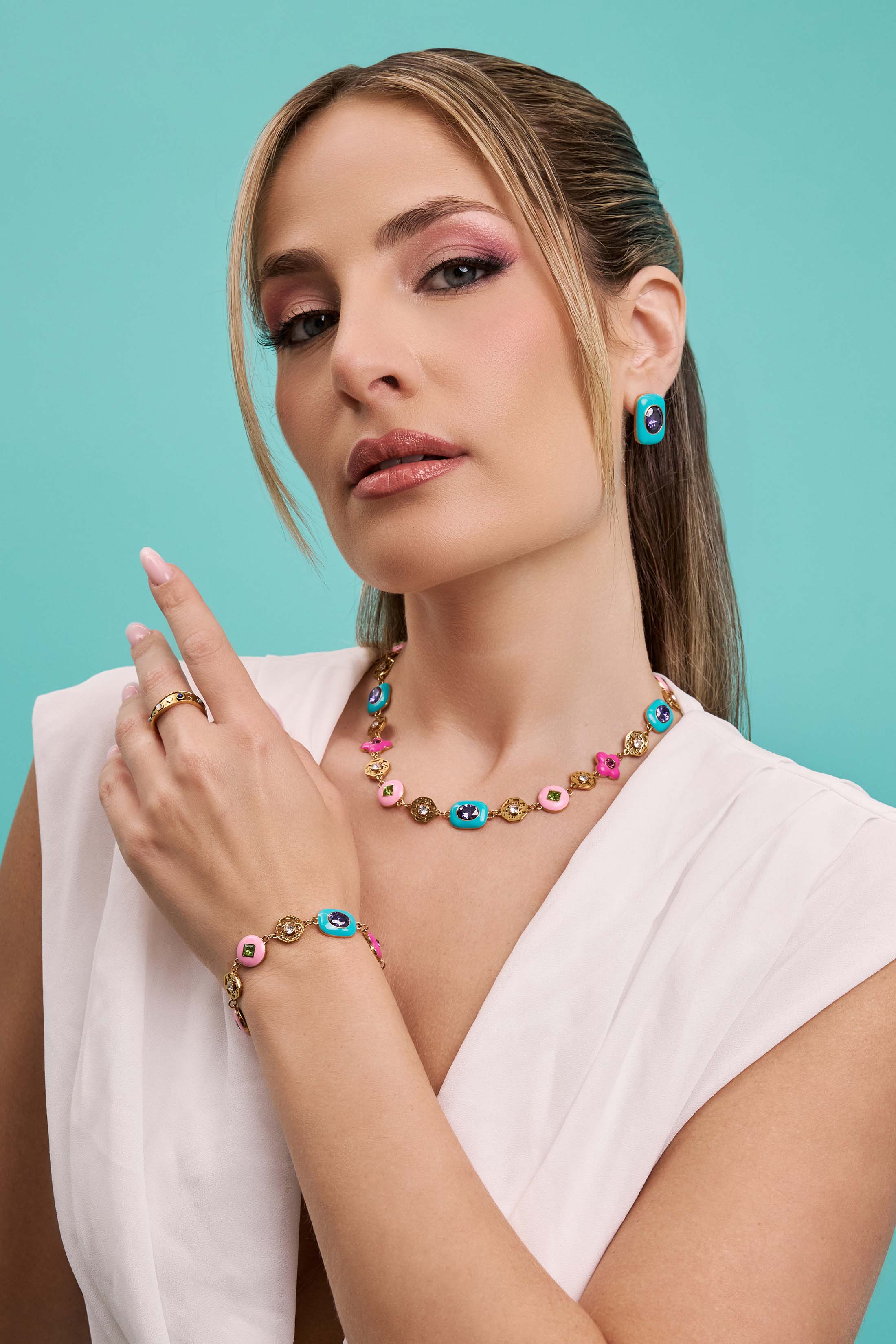 Souk Treasure Studs &amp; Bracelet Gift Set