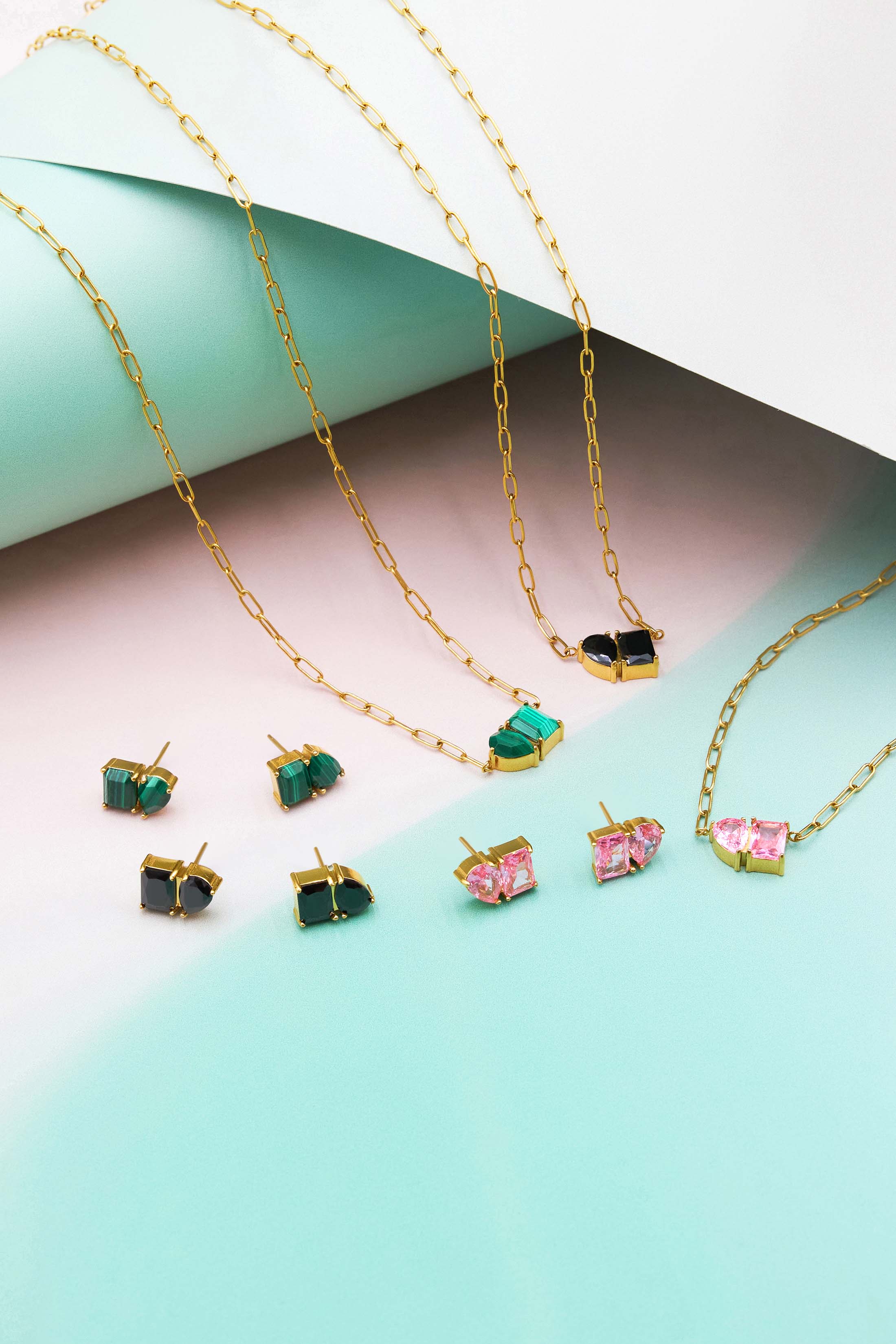 Malachite Harmony Duo Necklace