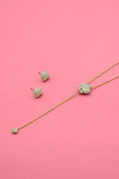 Rossi Lumière Toggle Chain Necklace &amp; Rossi Nova Stud Earrings Gift Set