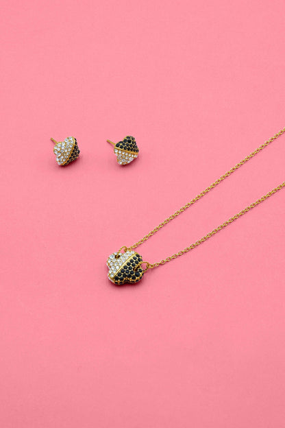 Rossi Eclipse Stud Earrings &amp; Necklace Gift Set