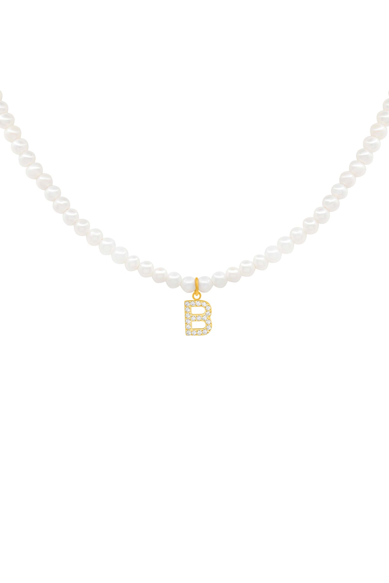 Initial Freshwater Pearl Necklace