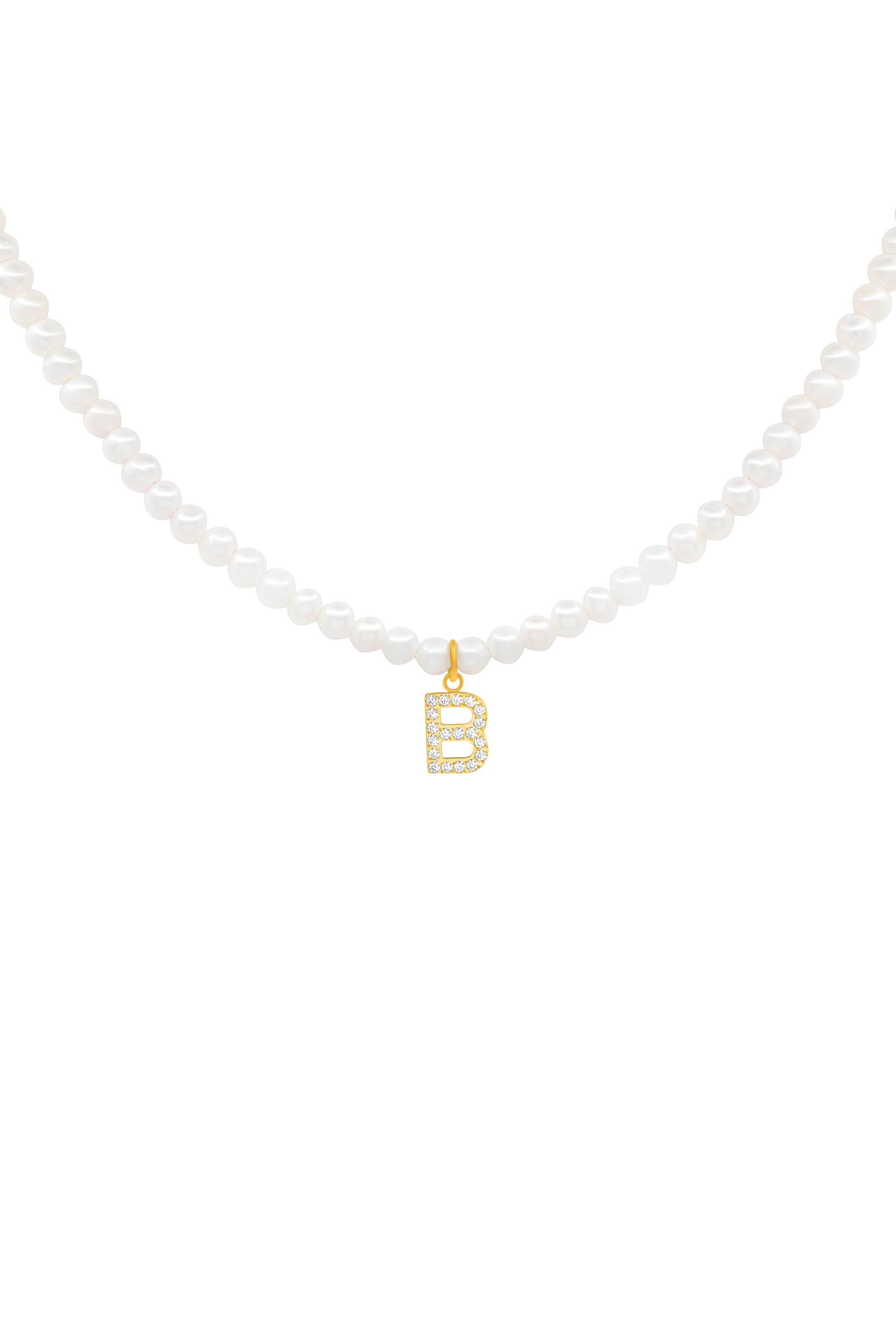 Initial Freshwater Pearl Necklace