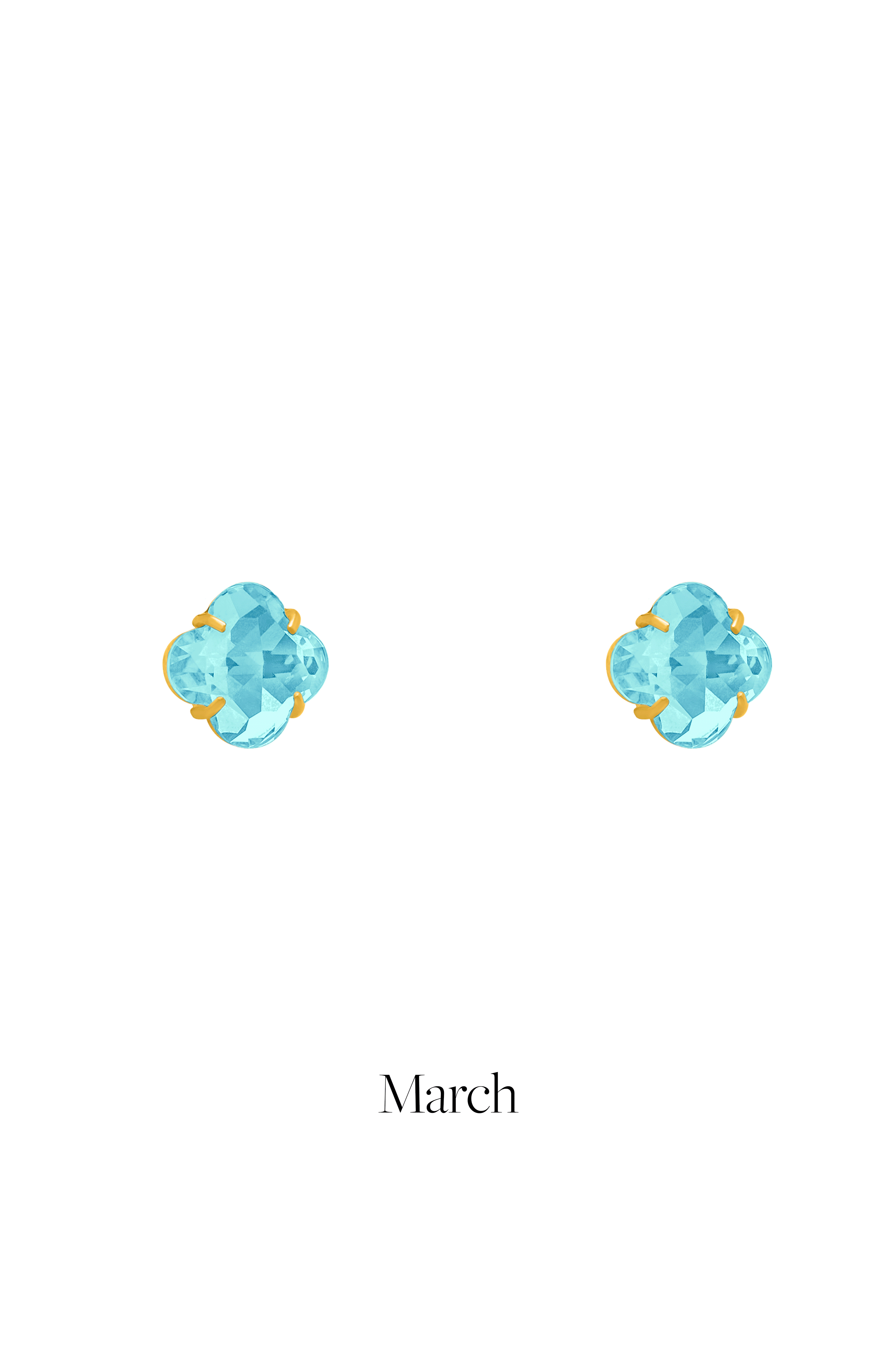 Logo Birthstone Stud Earring Set