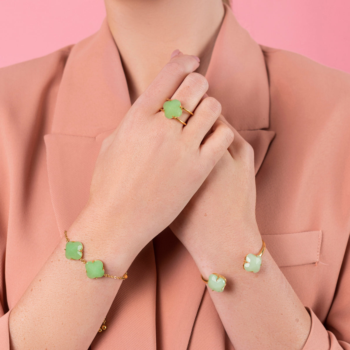 Model wearing Stone Station Bangle