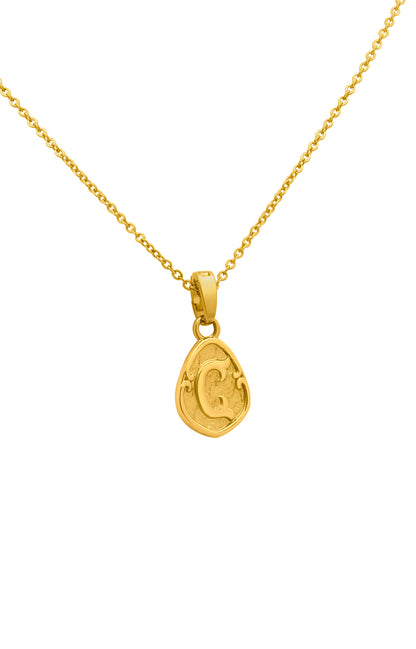 Tberfil Letter Pendant with Petite Adjustable Chain Necklace