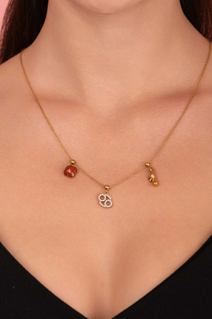 Star Sign Toggle Charm Necklace Gift Set