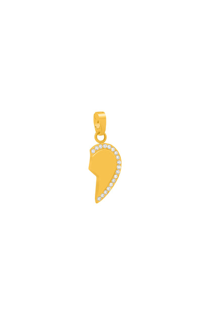 Together Apart Engravable Heart - Right Pendant