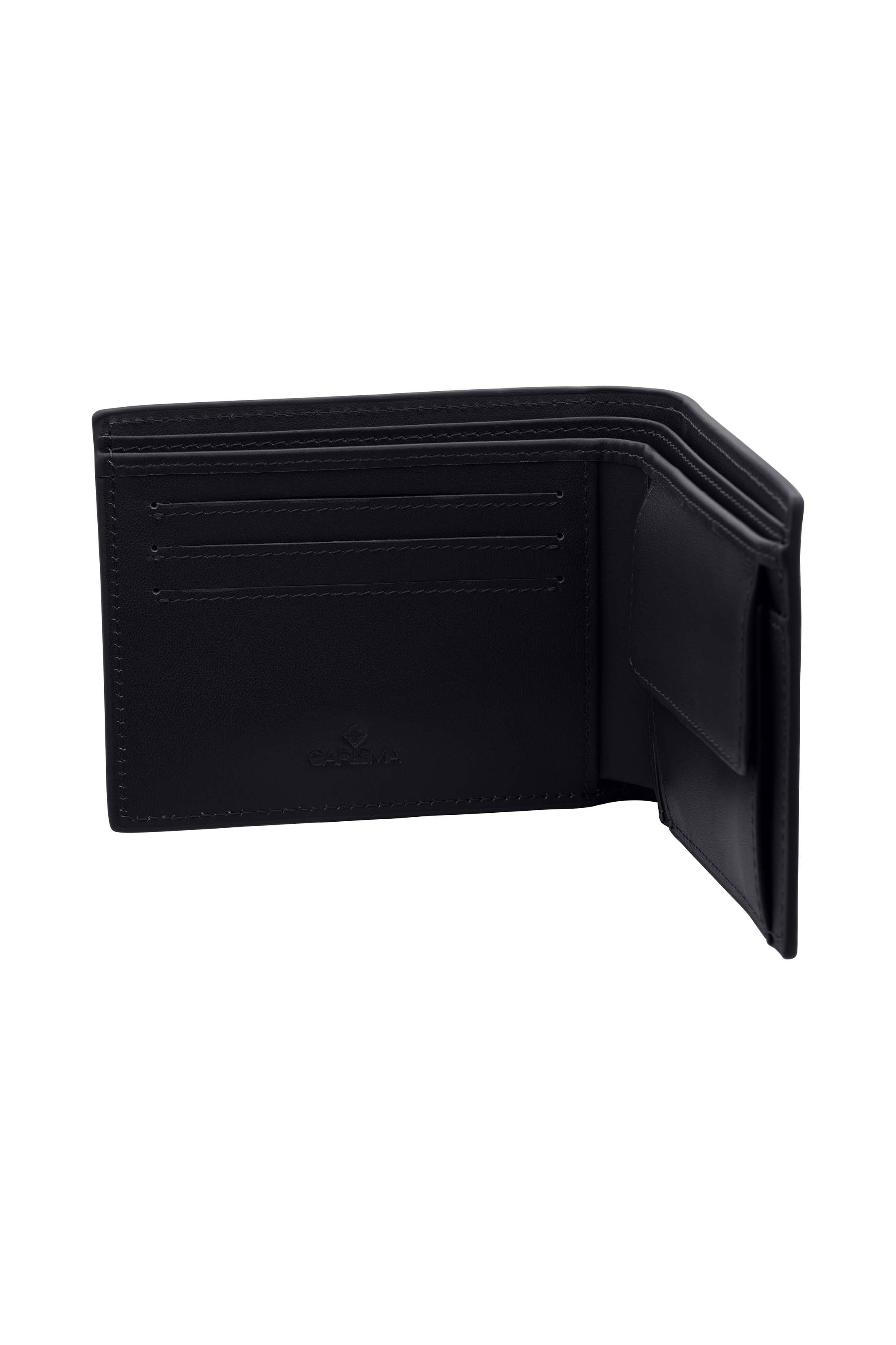 Carisma Black Wallet with Coin Holder