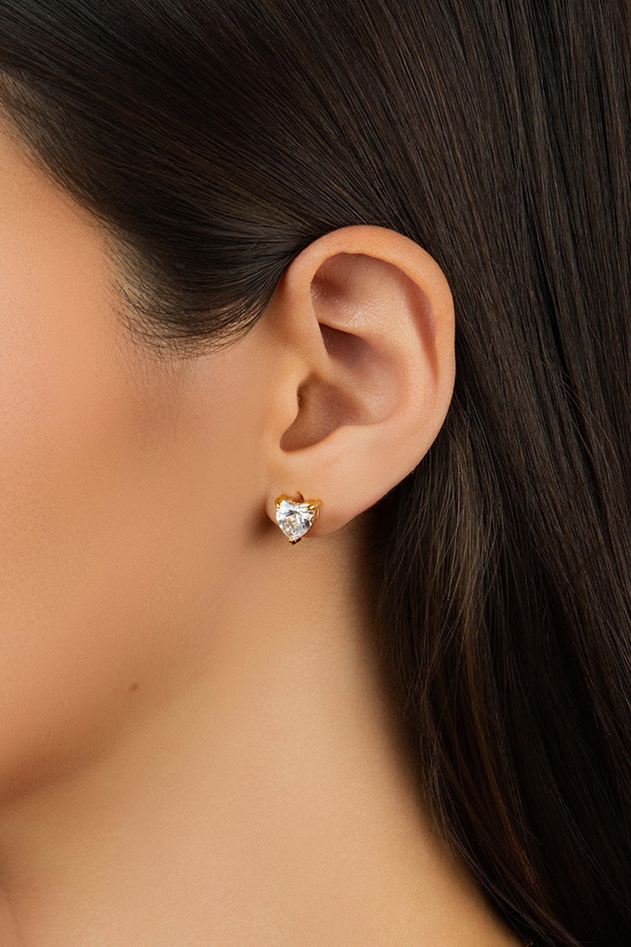 Qalbi Crystal Stud Earring Set