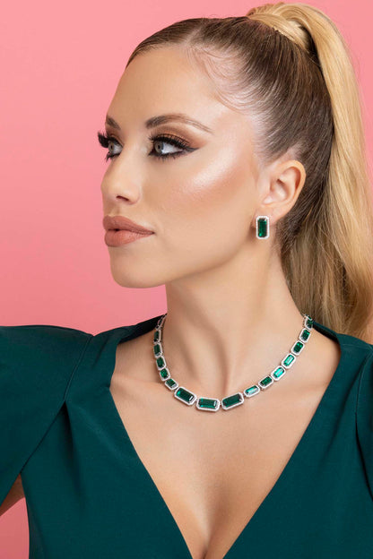 Emerald Elegance Statement Necklace