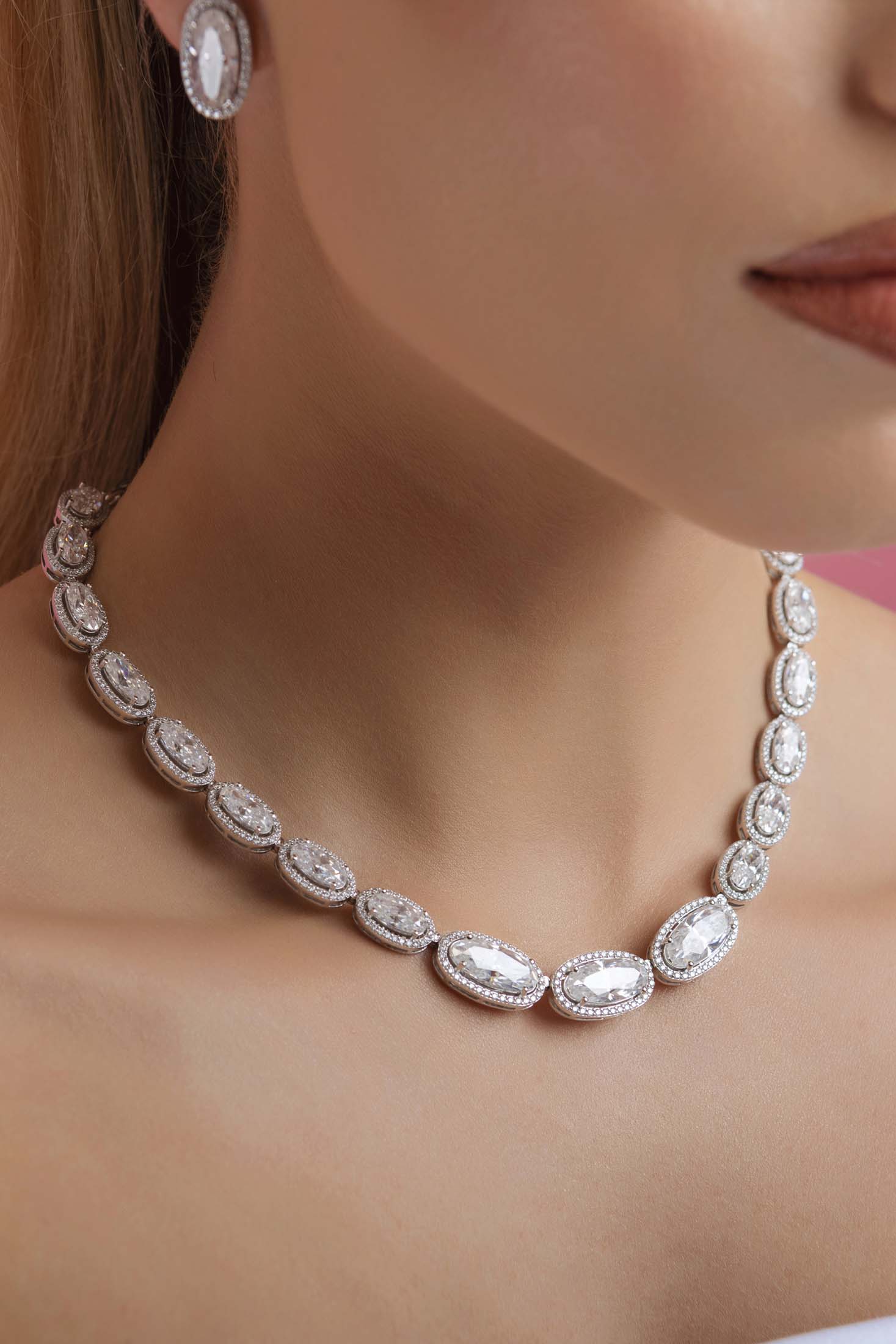 Majestic Moissanite Statement Necklace