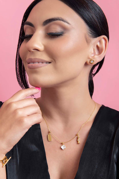Graduation Toggle Charm Necklace Gift Set