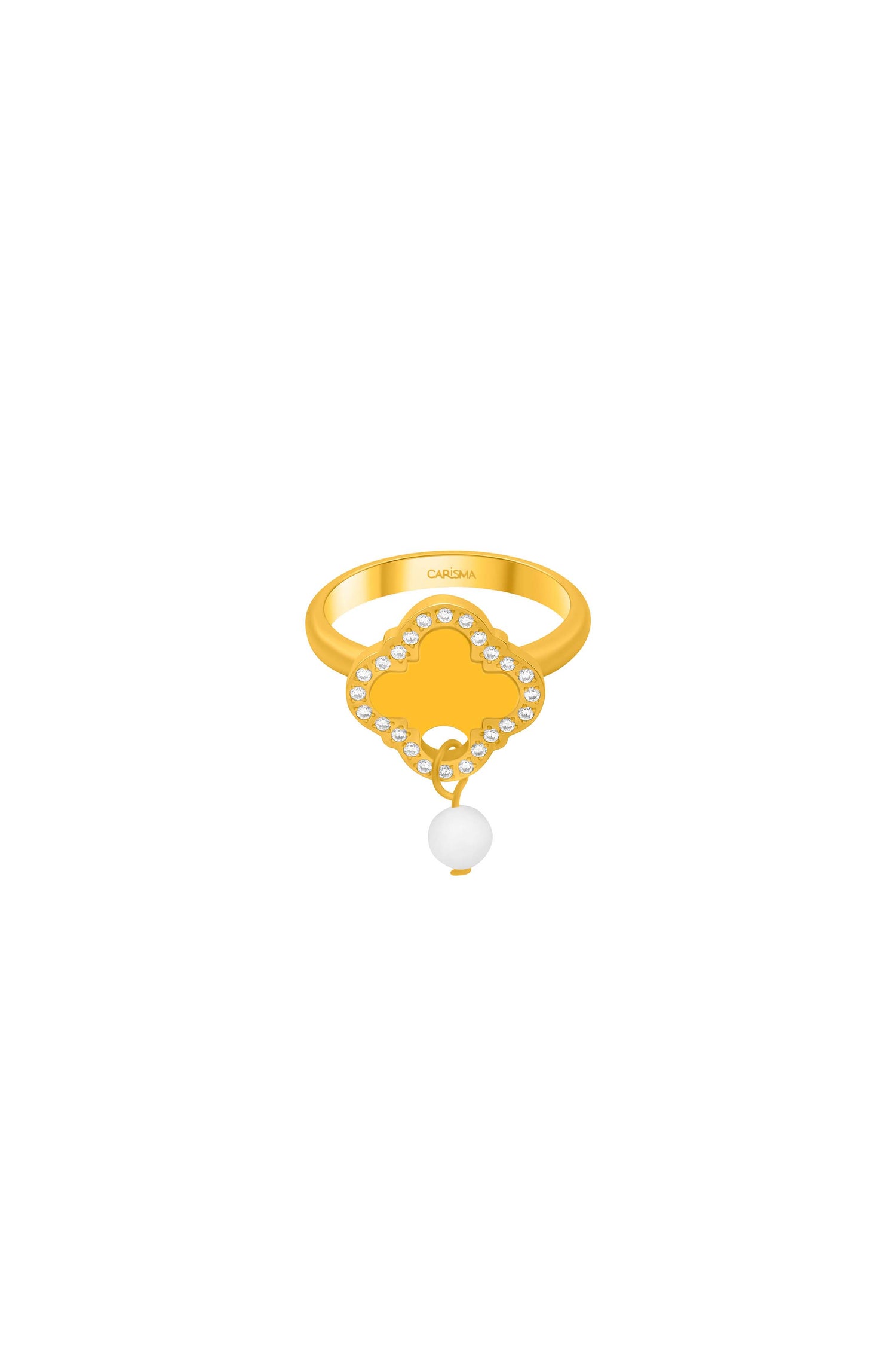 Pearl Linked Engravable Ring