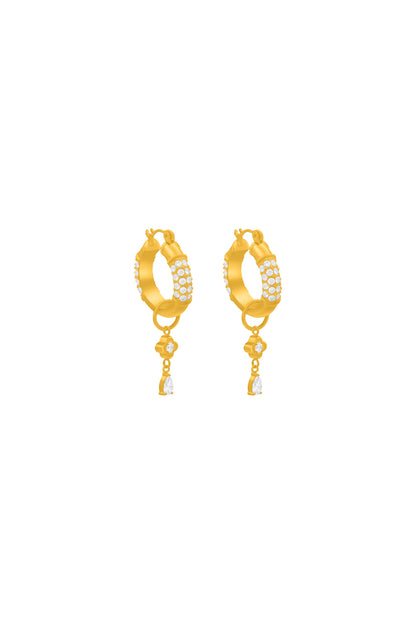 Juliette Drop Hoop Earring Set