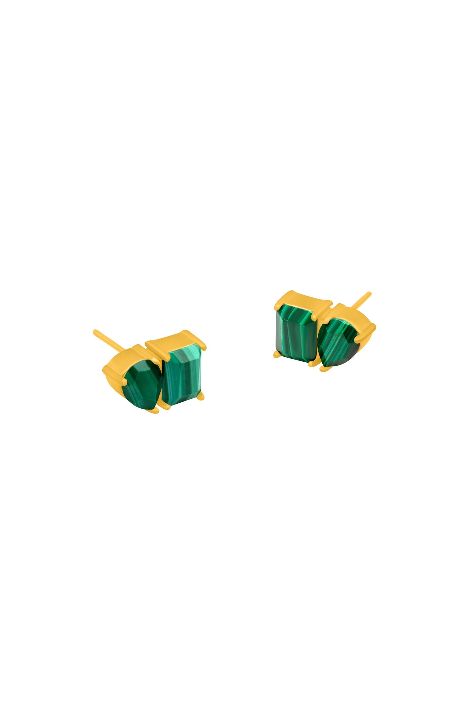Malachite Harmony Duo Stud Earring Set
