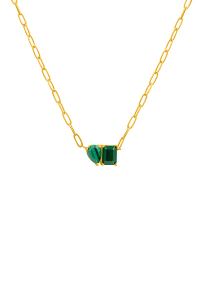 Malachite Harmony Duo Necklace