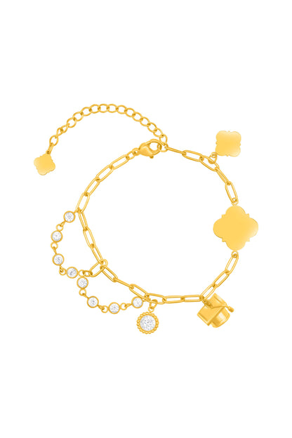 Milestone Engravable Charm Bracelet