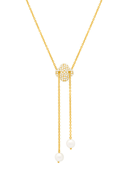 Rossi Éclat Pearl Toggle Charm Necklace
