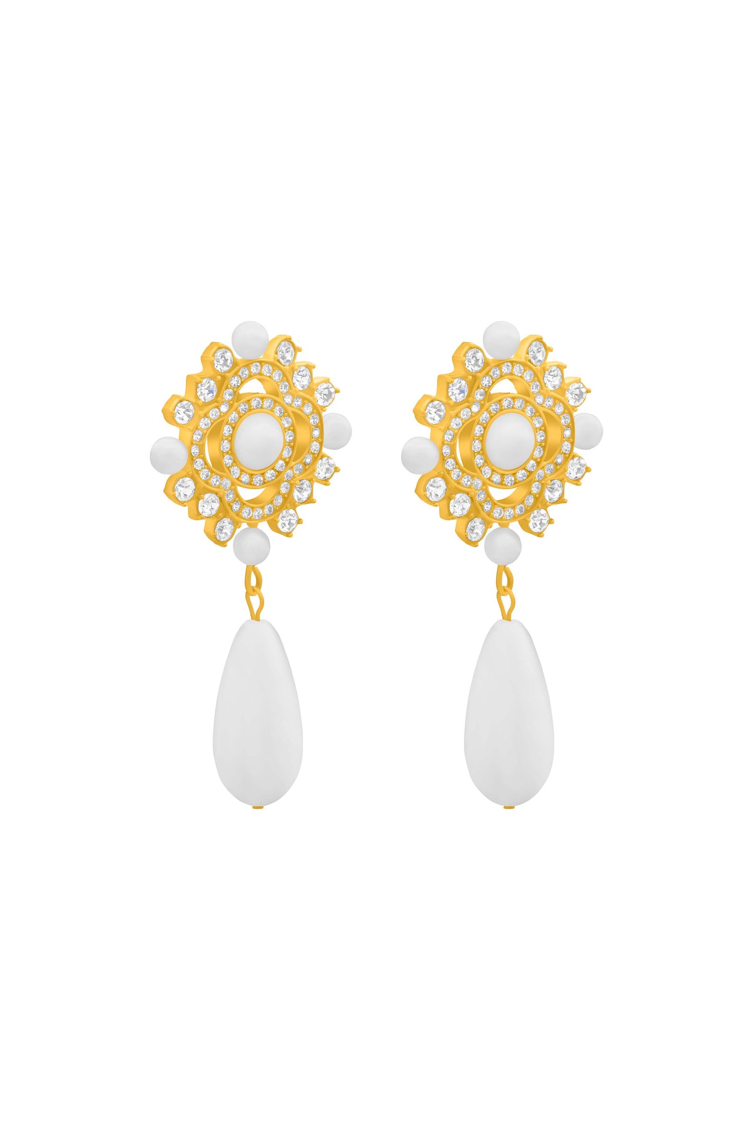 Perla Melodija Drop Stud Earrings &amp; Necklace Gift Set