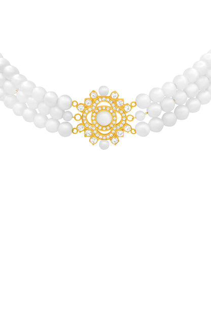 Perla Melodija Drop Stud Earrings &amp; Necklace Gift Set