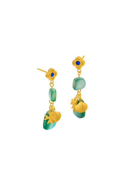 Blu Perla Marina Drop Stud Earring Set