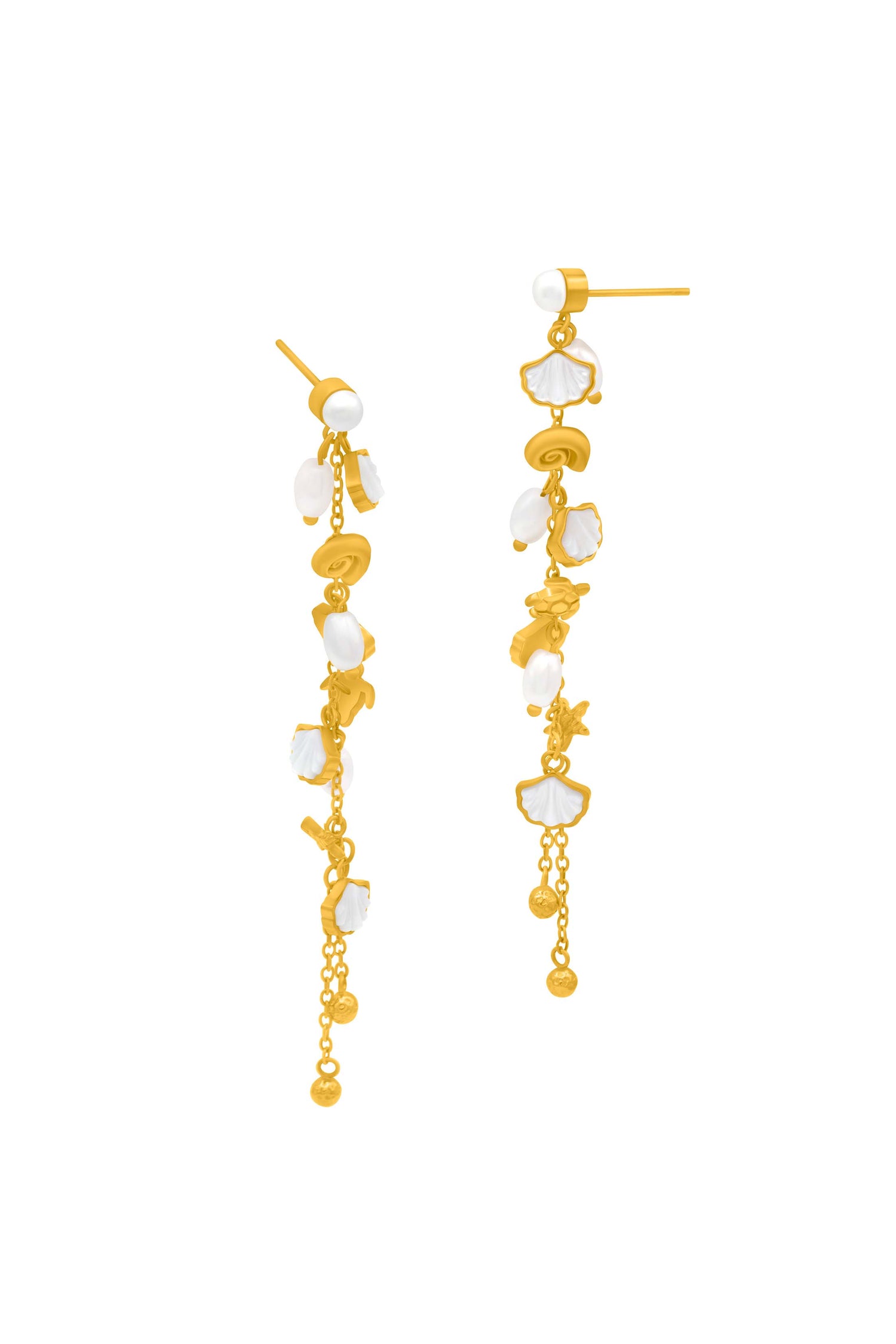 Maltese Summer Drop Statement Earring Set