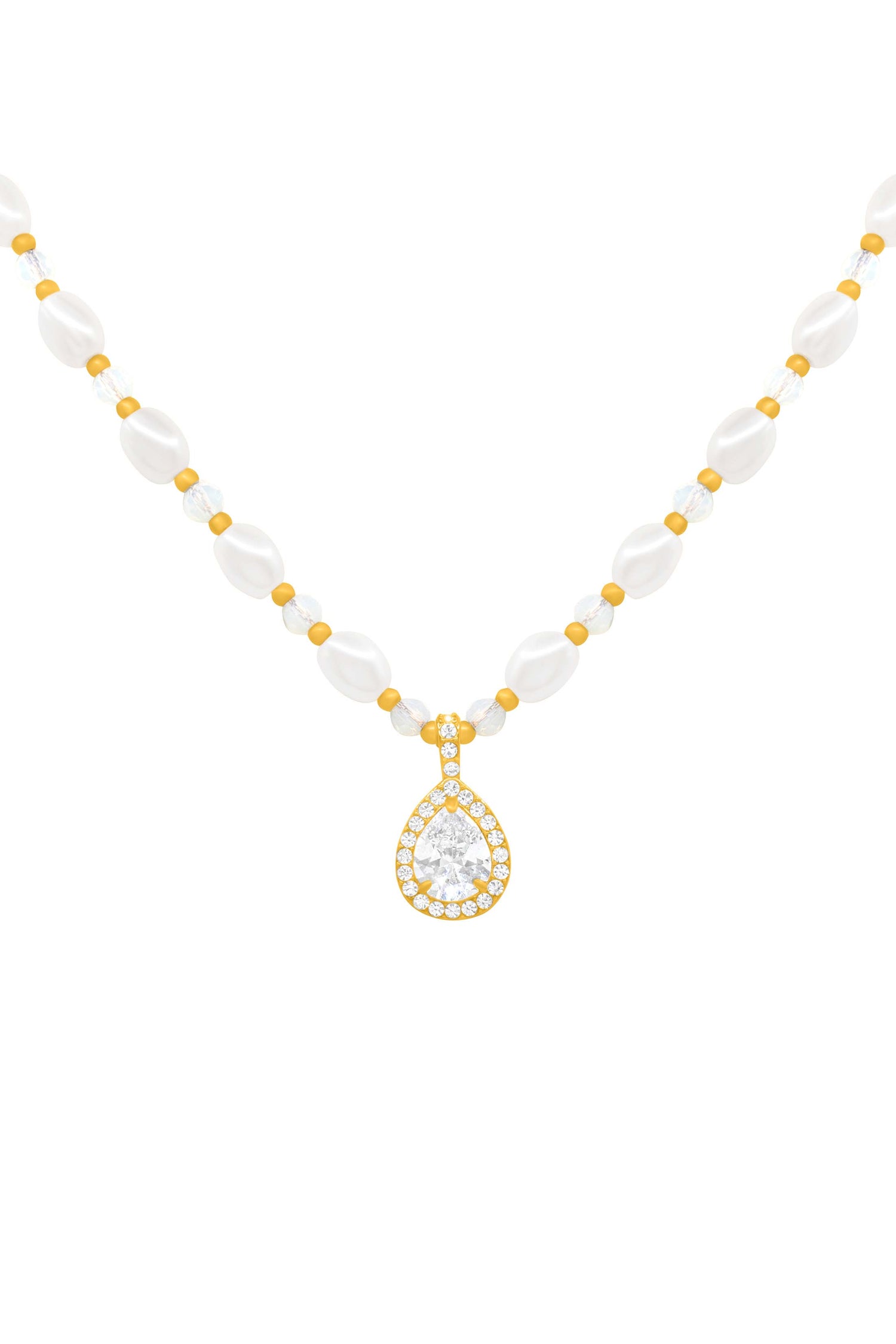 Ivory Grace Perla Beaded Necklace