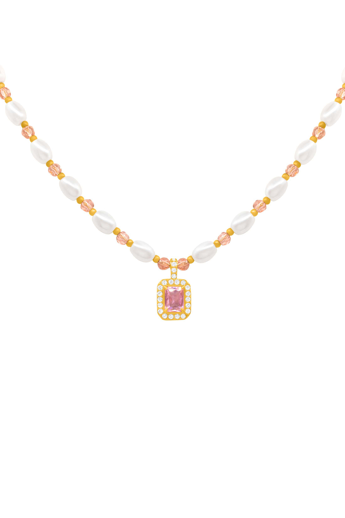 Rosalie Perla Beaded Necklace