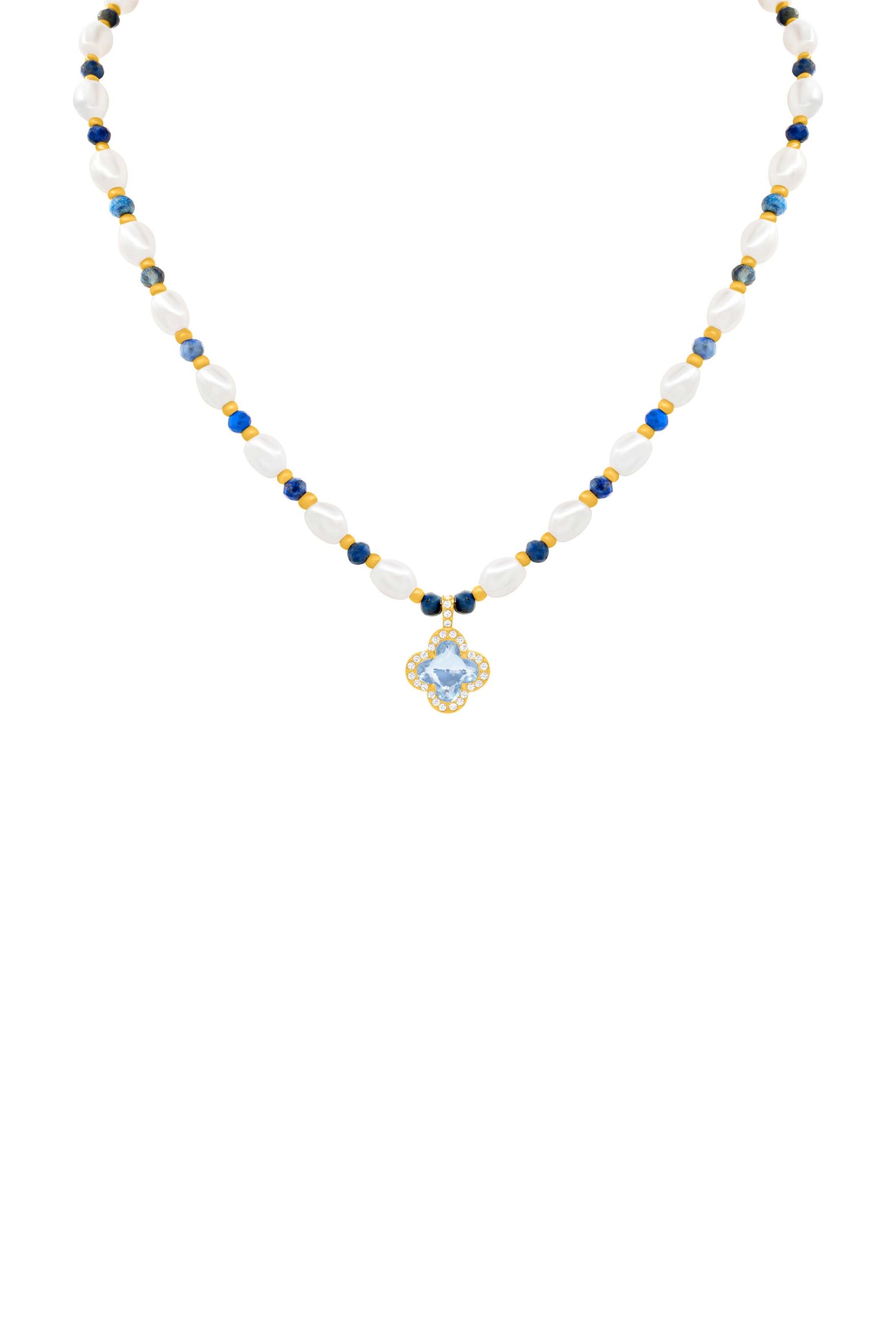Azzurra Perla Beaded Necklace