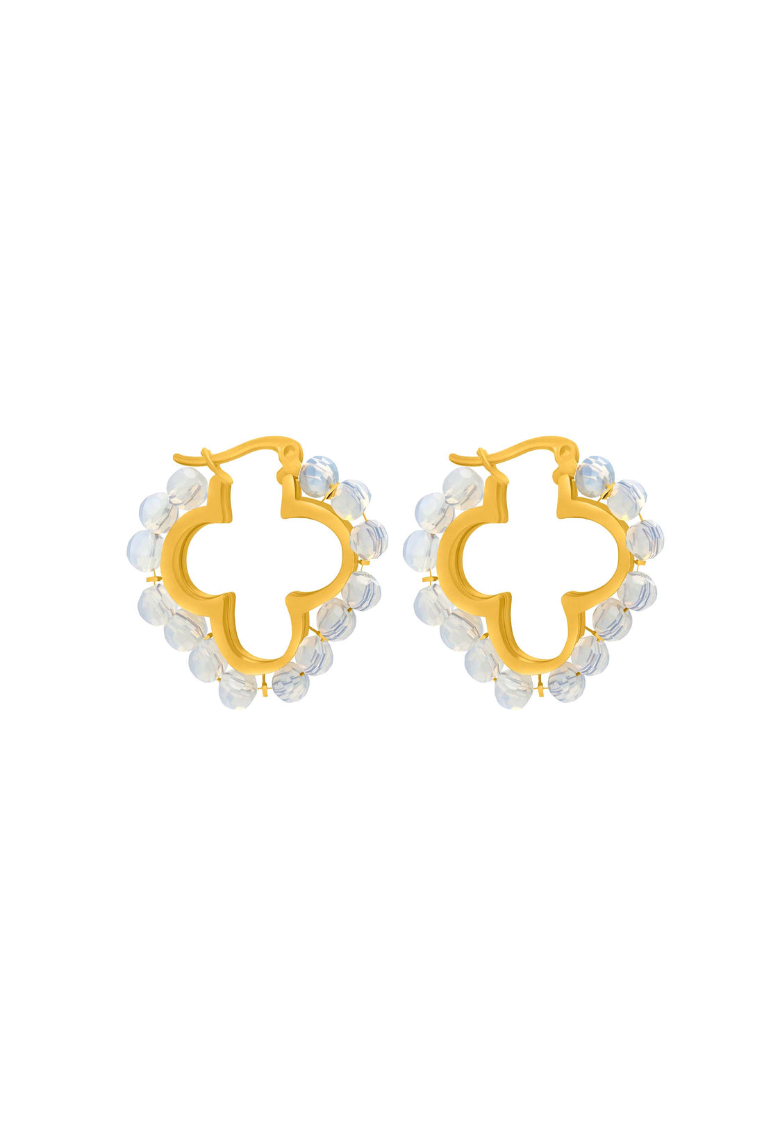 Ivory Grace Hoop Earring Set