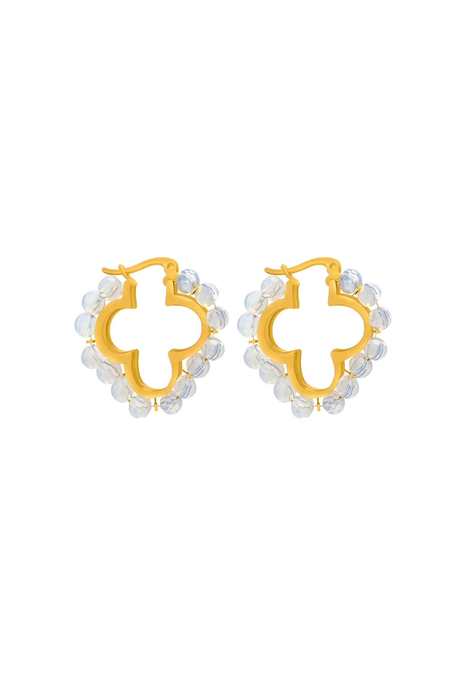 Ivory Grace Hoop Earring Set