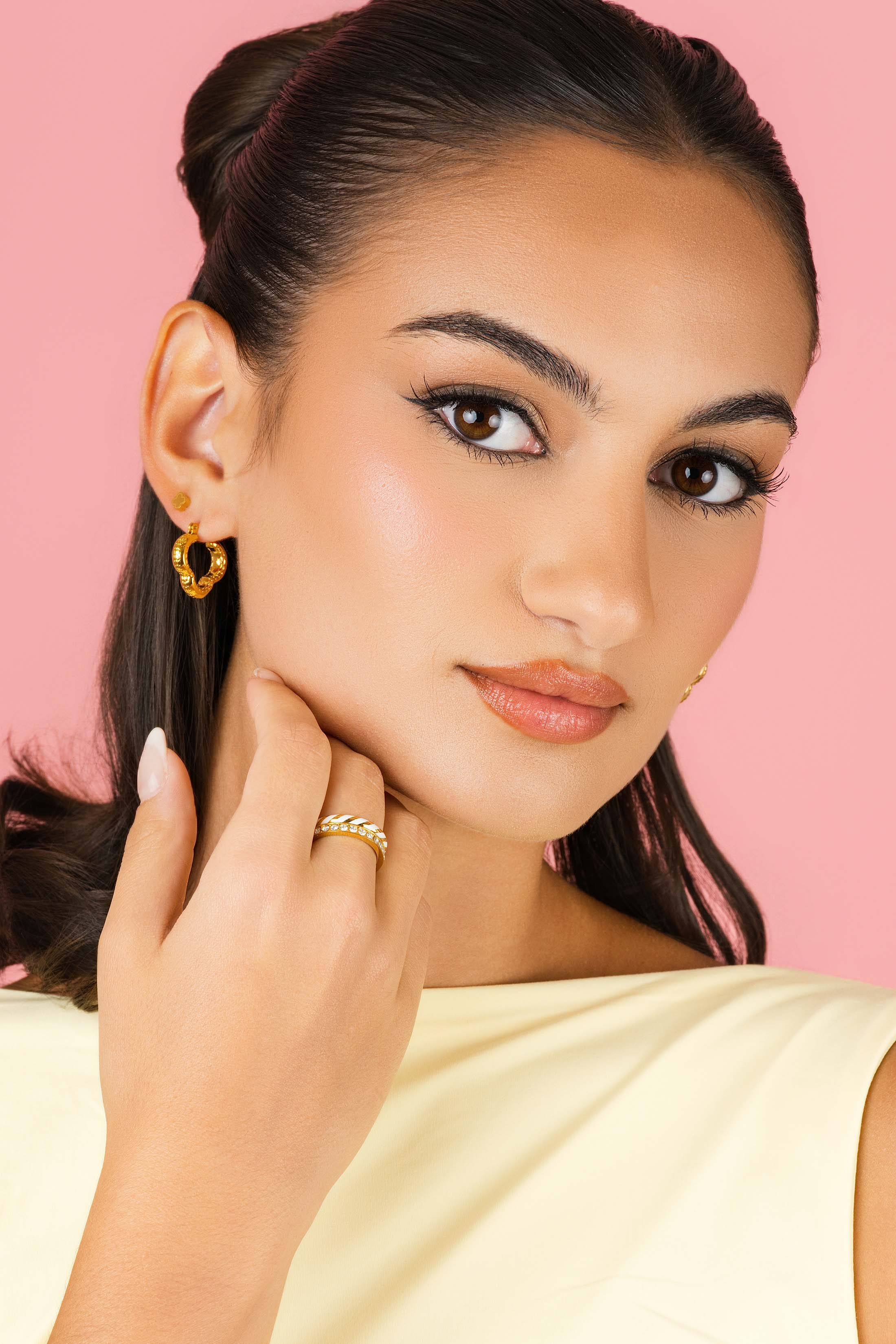 Ċetta Hoop Earring Set