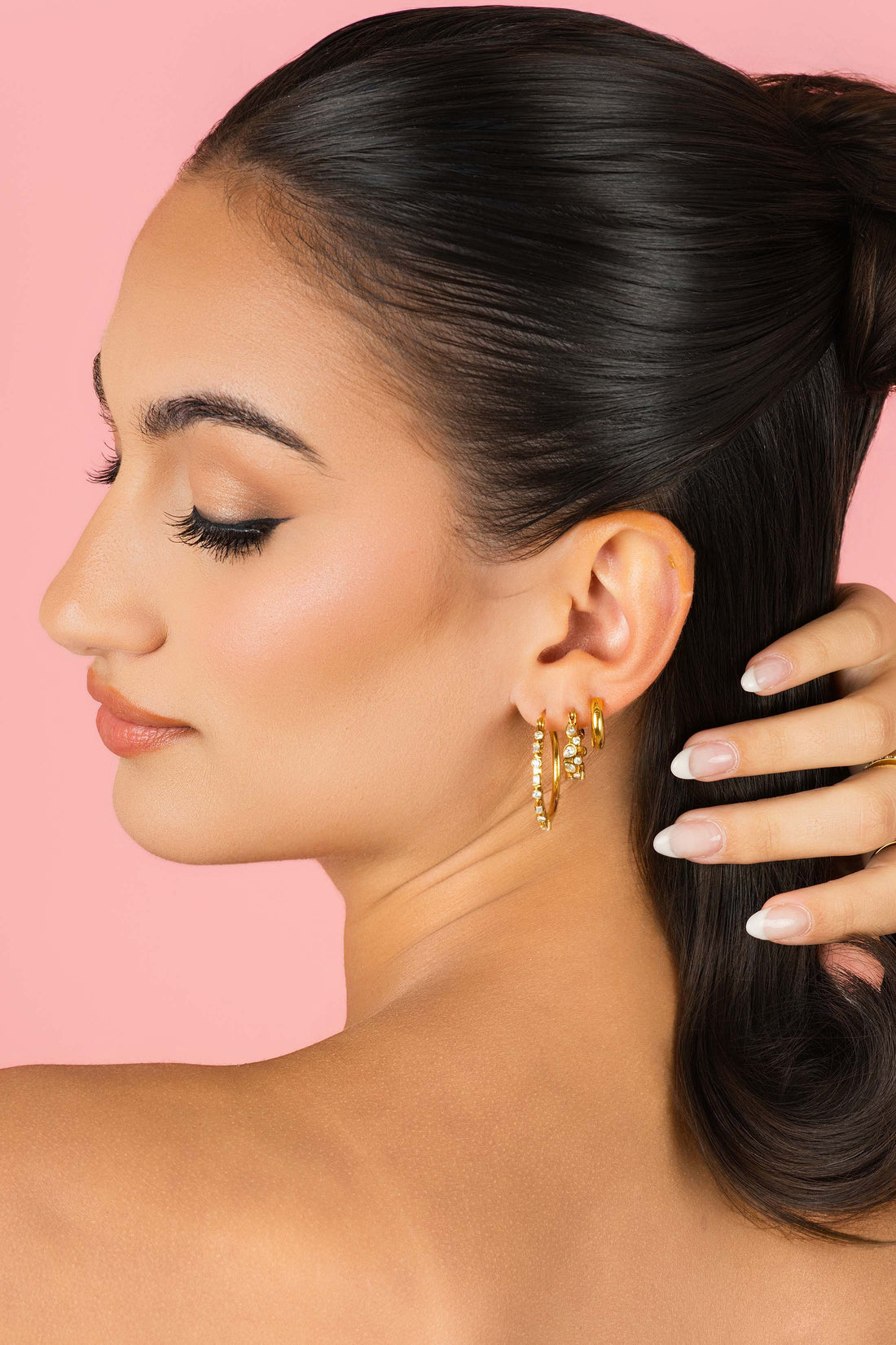 Valeria Petite Hoop Earring Set