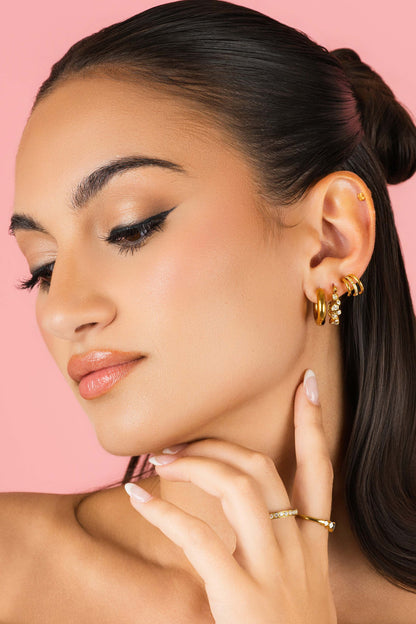 Elena Hoop Earring Set