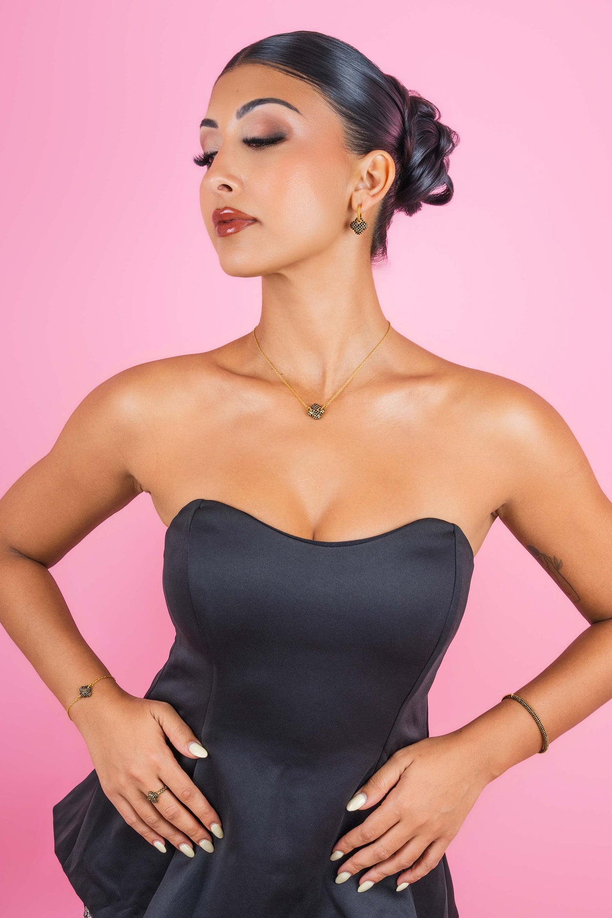 Rossi Nova Black Bangle &amp; Ring Gift Set
