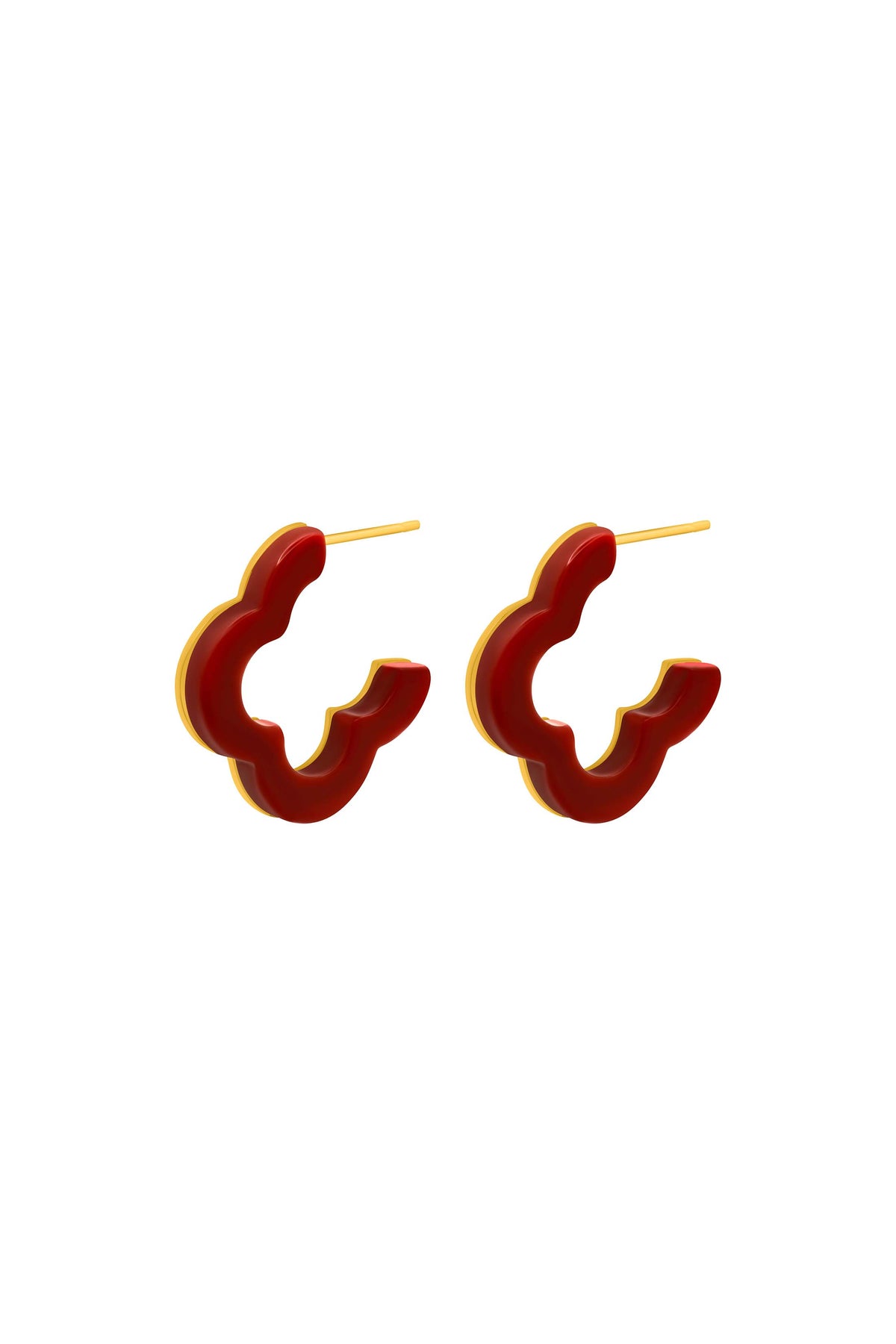 Tortessa Merlot Icon Hoop Earring Set