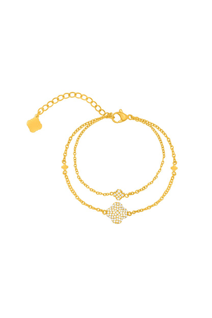 Rossi V Pendant Chain Bracelet