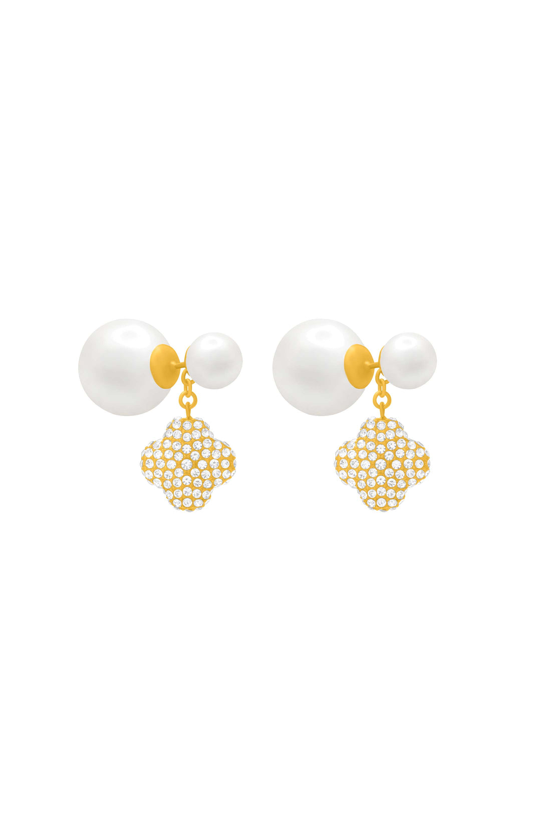 Rossi Icon Pearl Double Sided Drop Stud Earring Set
